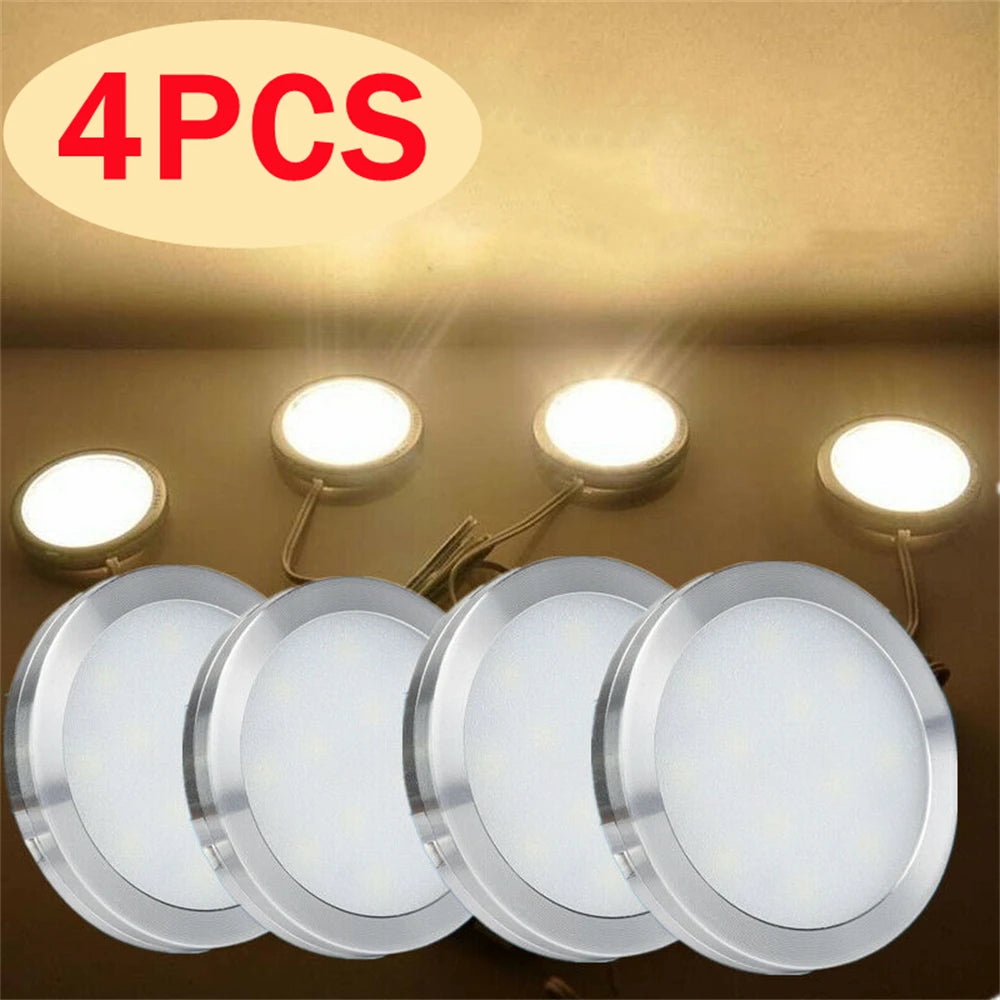 4PCS Led Light 12v Caravan Ceiling Lamps LED Lights Car Roof