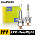 2Pcs H1 H3 LED Headlight Bulb Mini 360 Size 30000LM CSP for 
