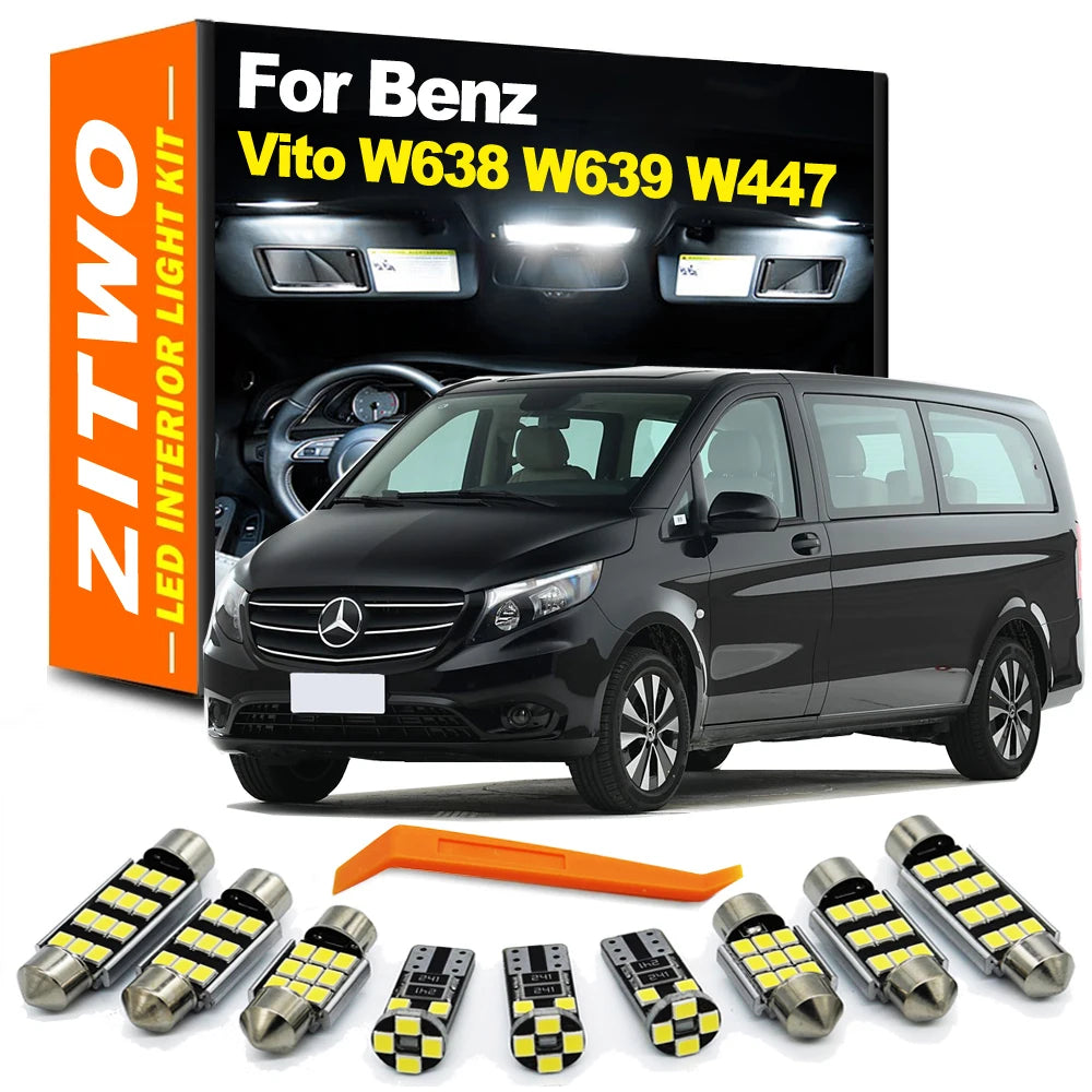 Canbus LED Bulb Interior Map Dome Light Kit For Mercedes Ben