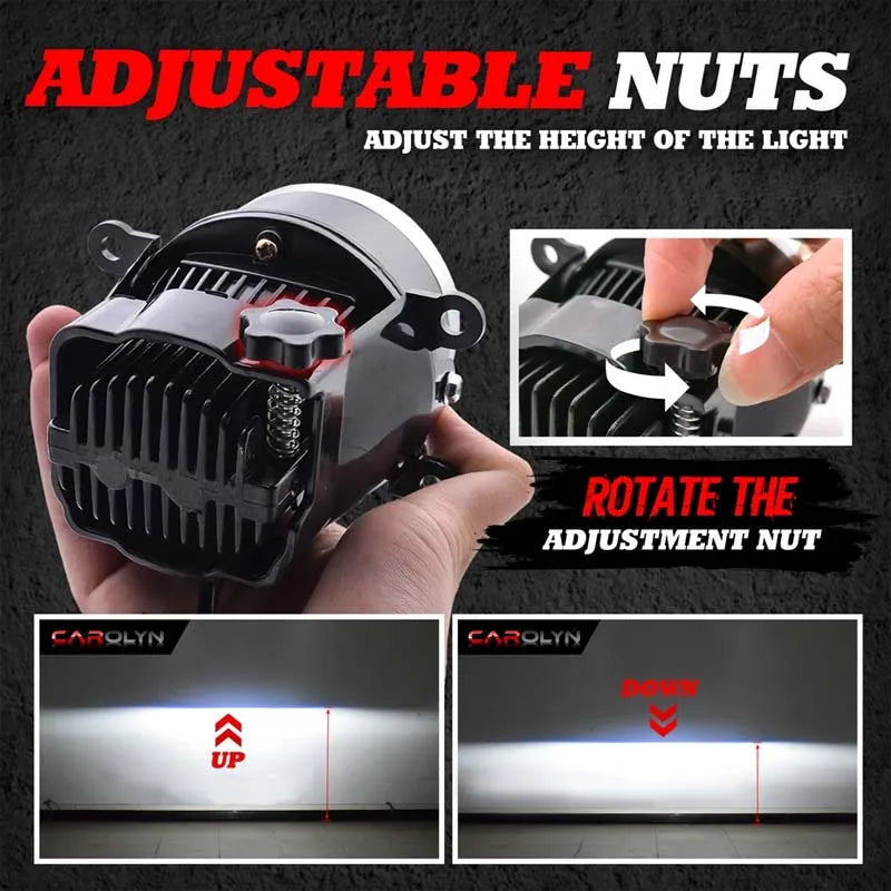 carolyn 3Inch Bi-led Fog Lights Hb3 H8 9005 Led Projector La