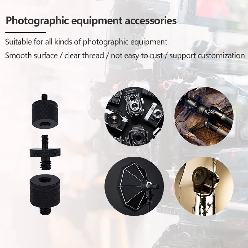 Conversion Screw Dual Nuts Tripod Mount 1/4toM4 M5 M6 M8 M10
