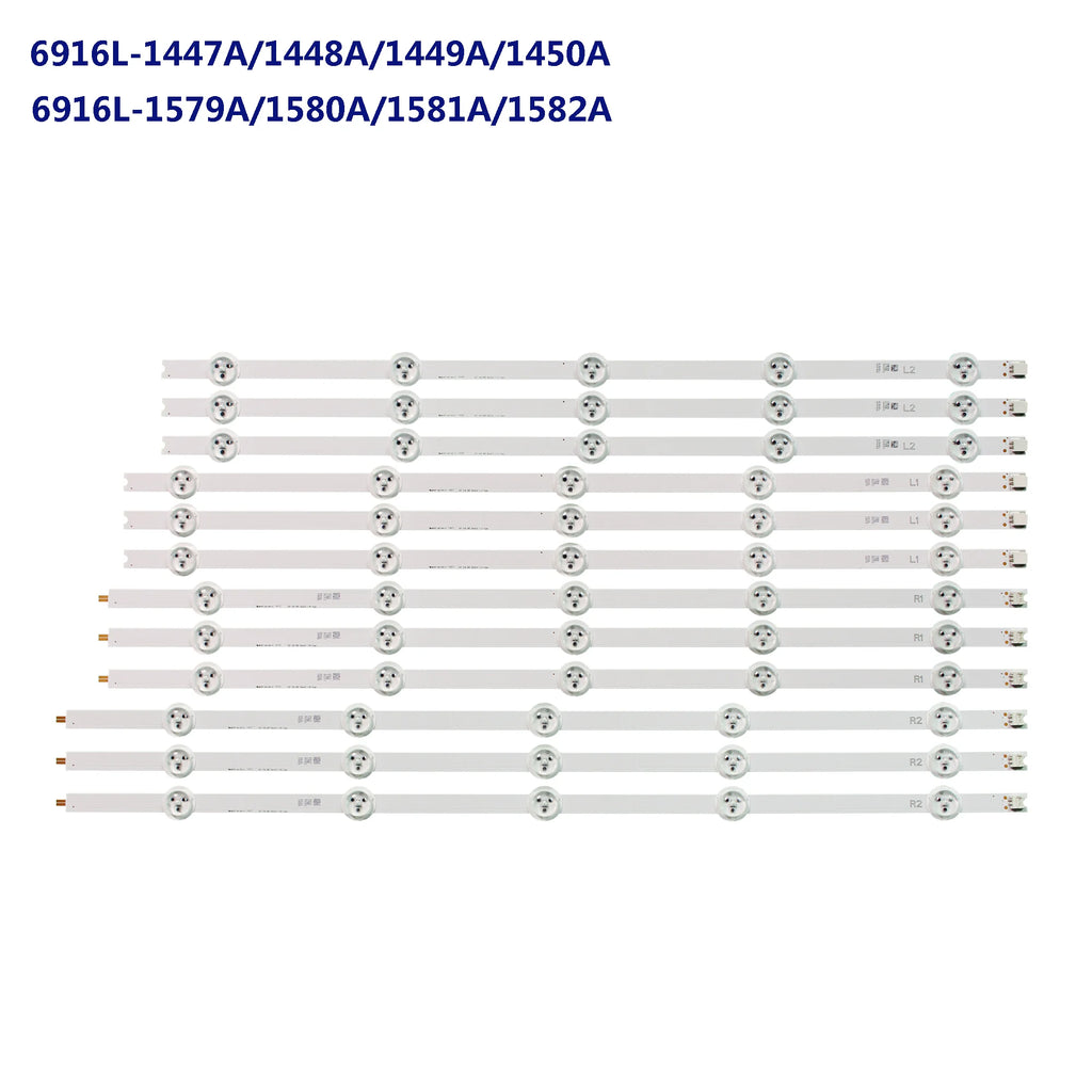 LED Strip for 55"V14 55PFK6309/12 55PFT6309 55E730A 6916L-1447A 1448A 1449A 1450A LC550DUN(PG)(P1)