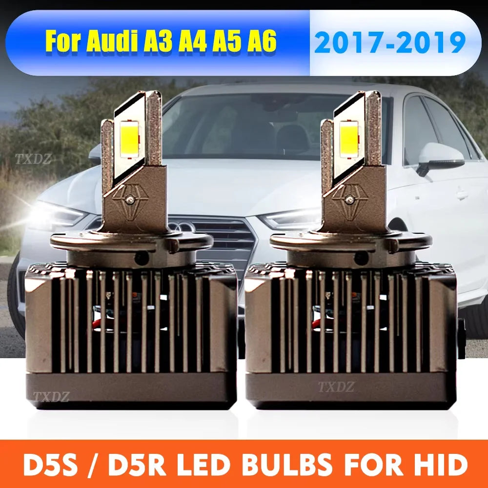 Headlight LED Bulbs Auto LED Lamp High/Low Beam 6000K 110W Car Lights HID Conversion Kit for Audi D5R D5S A6