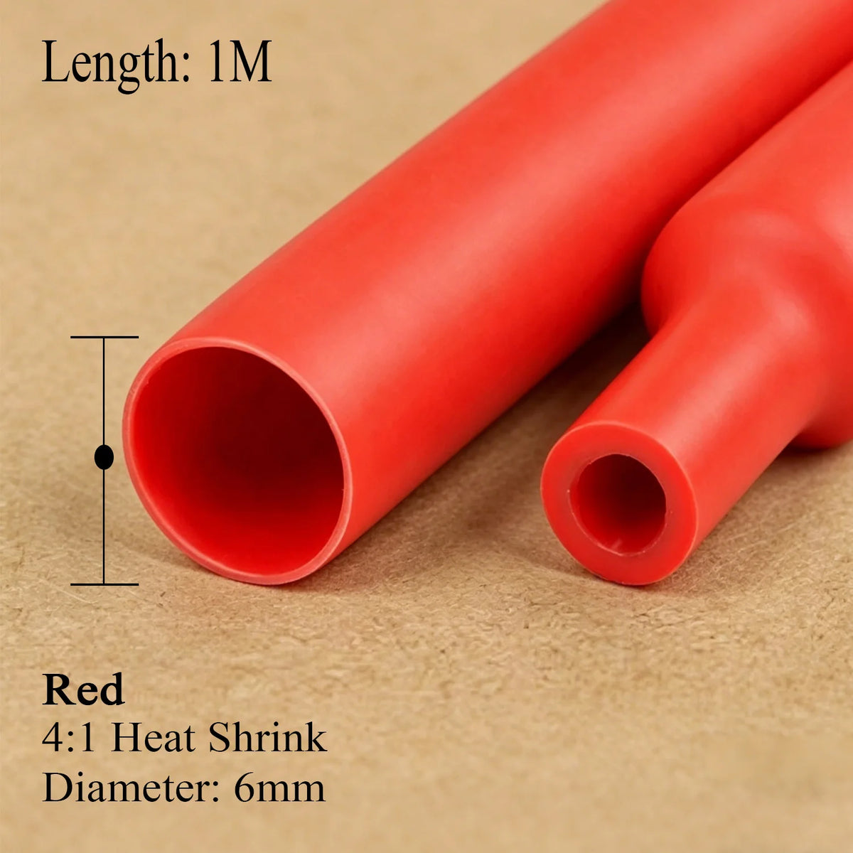 1Pcs With Glue Dual Wall 4/1 Heat Shrink Tube 4/6/8/12/16/20/24/32mm Shrinkable Tubing Adhesive Wrap Wire Sleeve 1/3 meter
