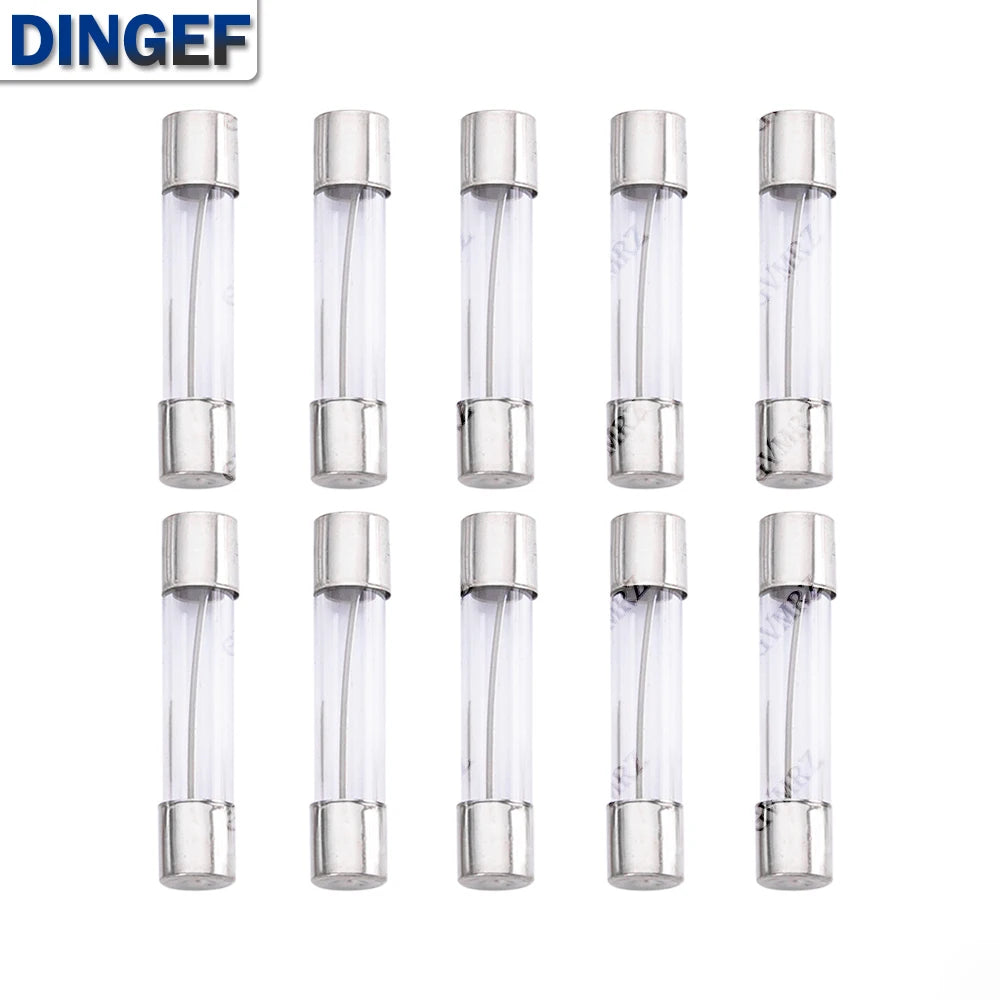 150PCS 15Values 6 30 Glass Tube Fuses Car Glass Tube Fuses A