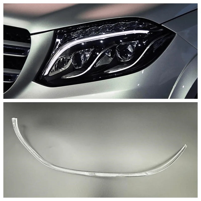 Headlight DRL Tubes Acrylic tube Light Guide Strips For Mercedes GLS Class W166 GLS300 GLS400 2015 2016 2017