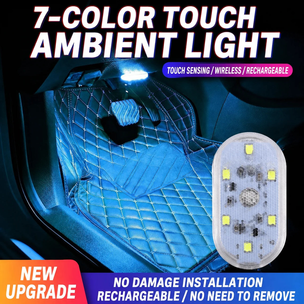 LED Touch Light Mini Wireless Car Interior Lighting Auto Roo