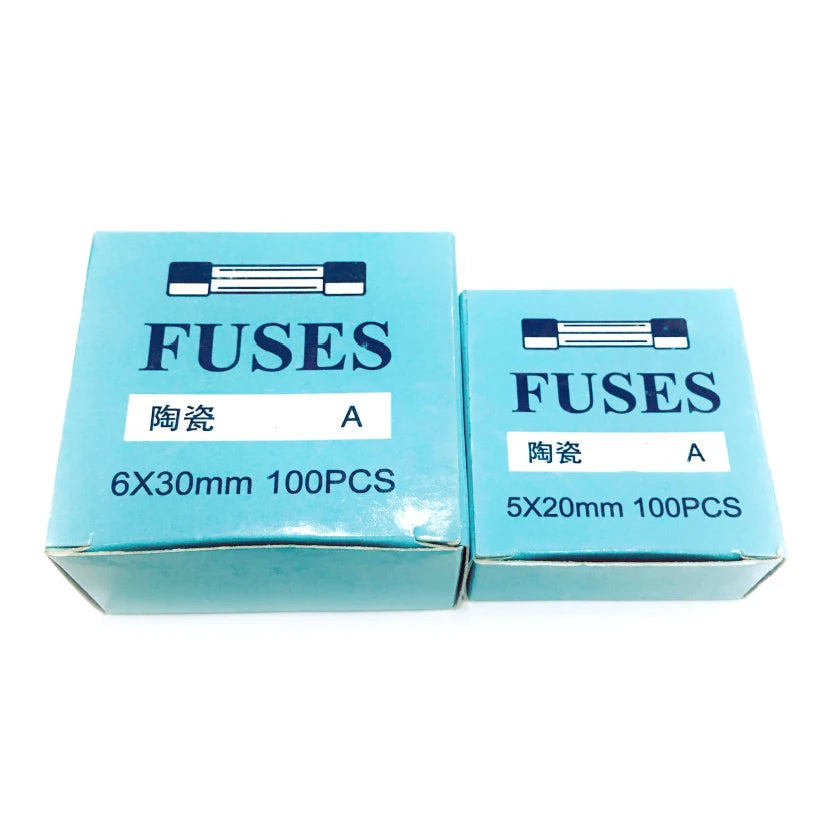Ceramic Fuse 250V 5x20/6x30 MM 0.25 0.5 1 2 3 4 5 6 8 10 15 