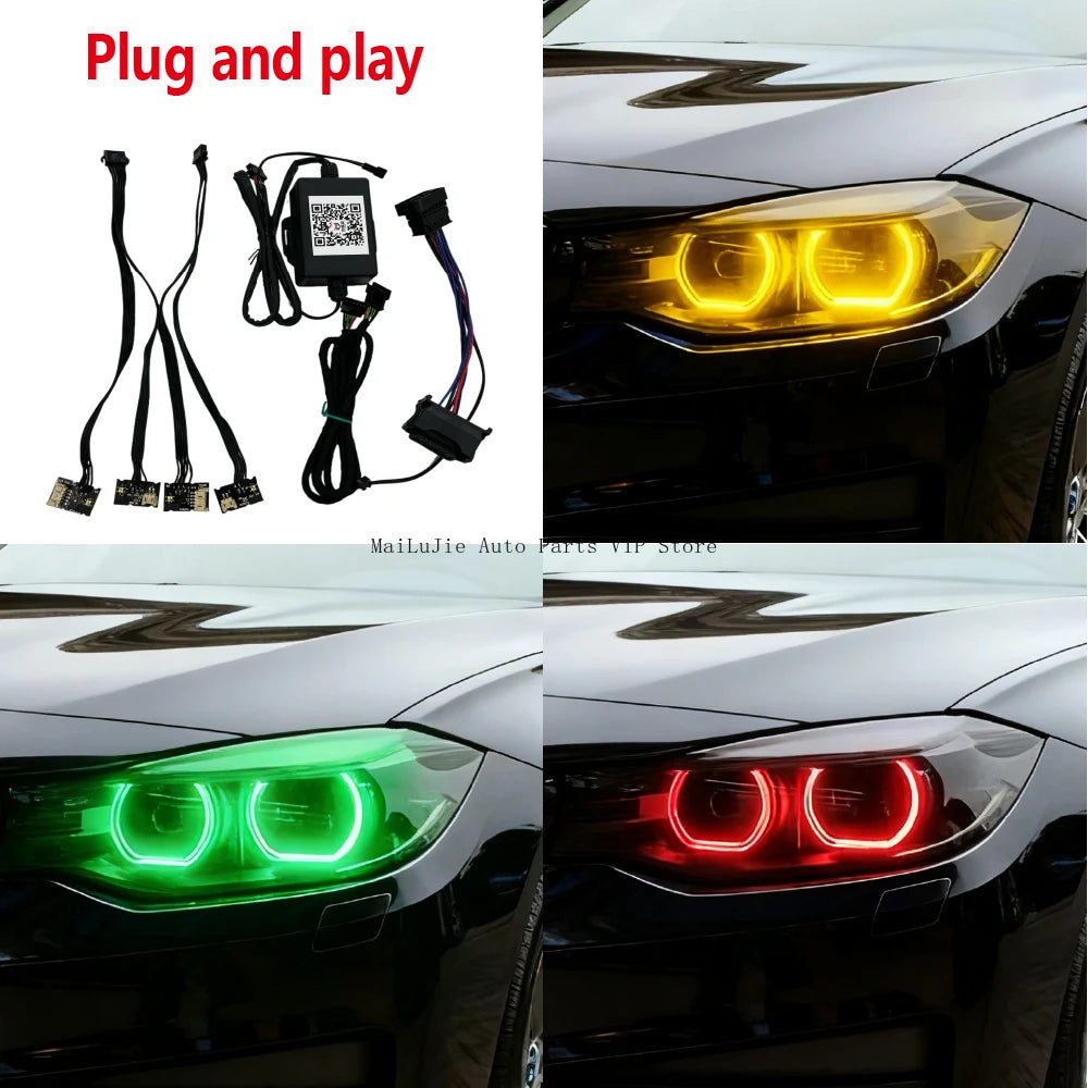headlight wiring harness assembly LED angel eye RGB wiring harness 63117470425 for BMW F34 2016-2019