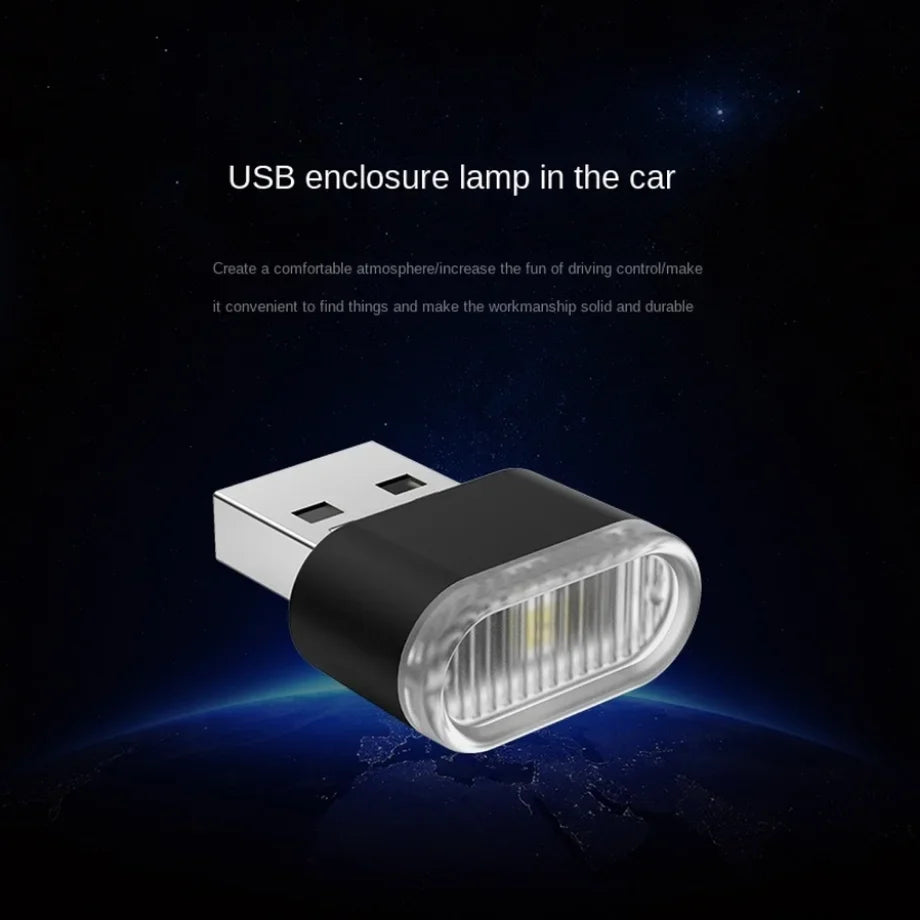 Car Mini USB LED Atmosphere Lights Car Interior Neon Decorat