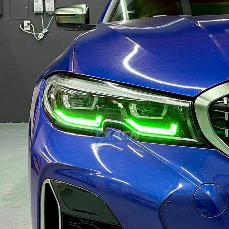LED Headlight Daytime Running Light Module For 19-22 BMW 3 Series G20 G21 G28 Blue Red Angel Eye DRL Boards