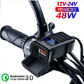 Handlebar Motorcycle Charger Socket PD+QC3.0 Fast Charging P