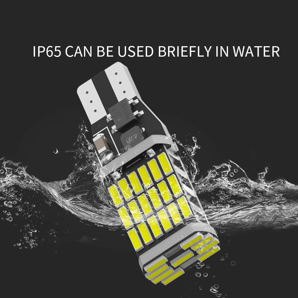 Oprah 2PCS LED T10 W5W Bulbs 4014 26 SMD Canbus No Error For