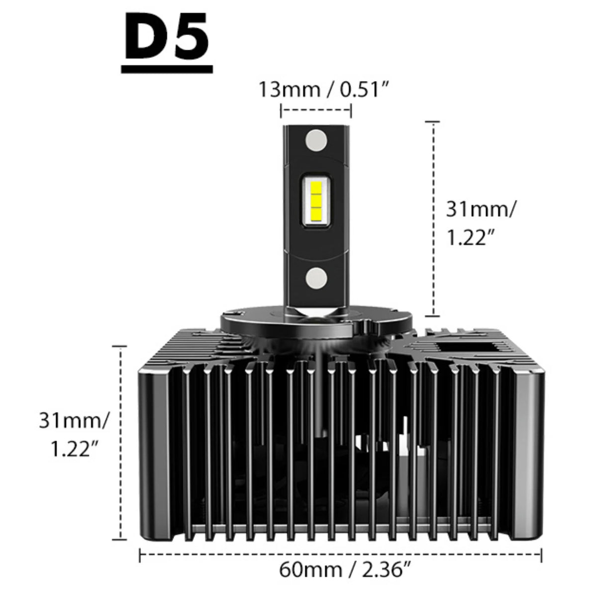 BEVINSEE D1S D3S D2S D5S D1R D3R CANBUS LED Headlight Bulbs 70W 7000LM 6000K White for Audi BMW for VW for Golf for HID Upgrade