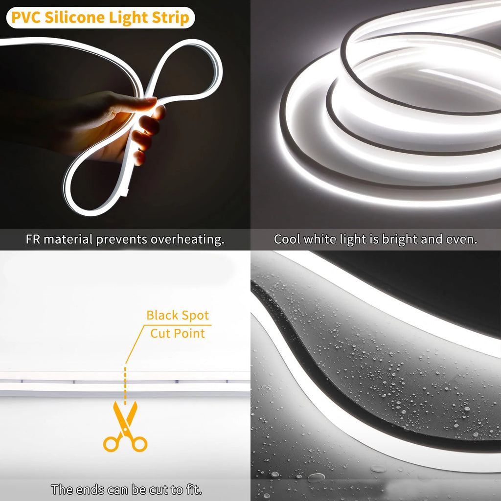 5m Universal Flexible LED Trunk Strip Interior Ambient Light