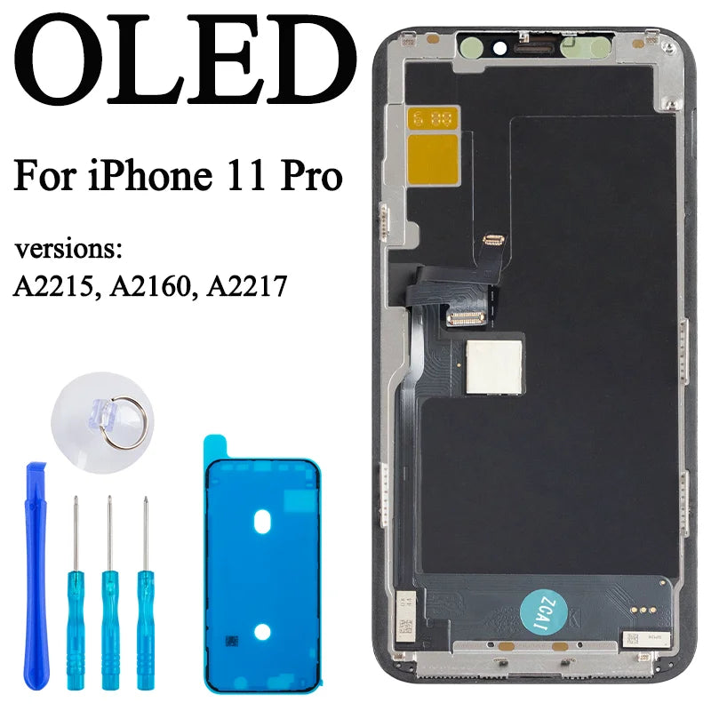 A2215 A2217 A2160 100% Tested Premium New Lcd For IPhone 11 Pro Display Touch With 3D Touch Screen Replacement Factory Display