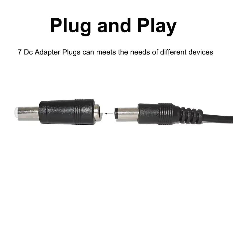 Universal Power Cable USB to DC 5.5 2.1mm Jack 5V Charging C