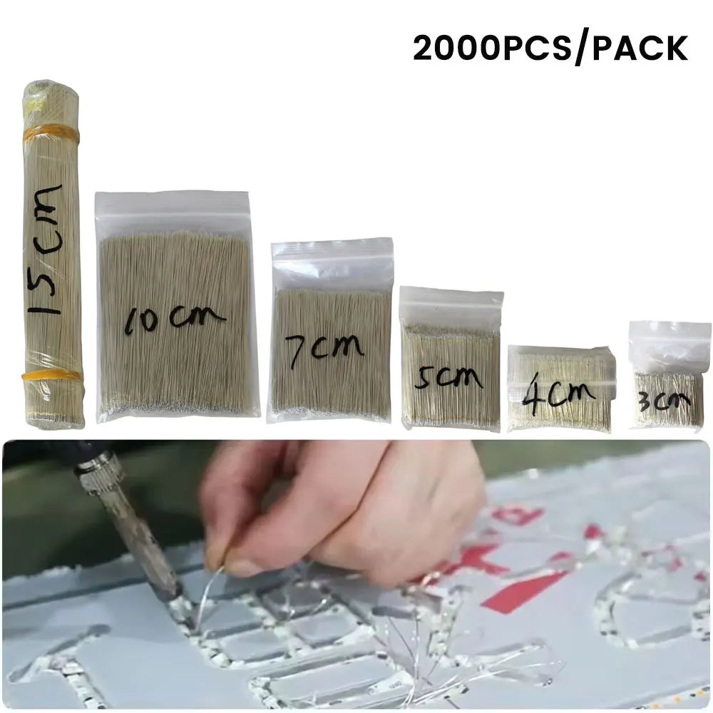 2000PCS Enameled Wire LED Neon Light Welding Wire 3/4/5/7/10