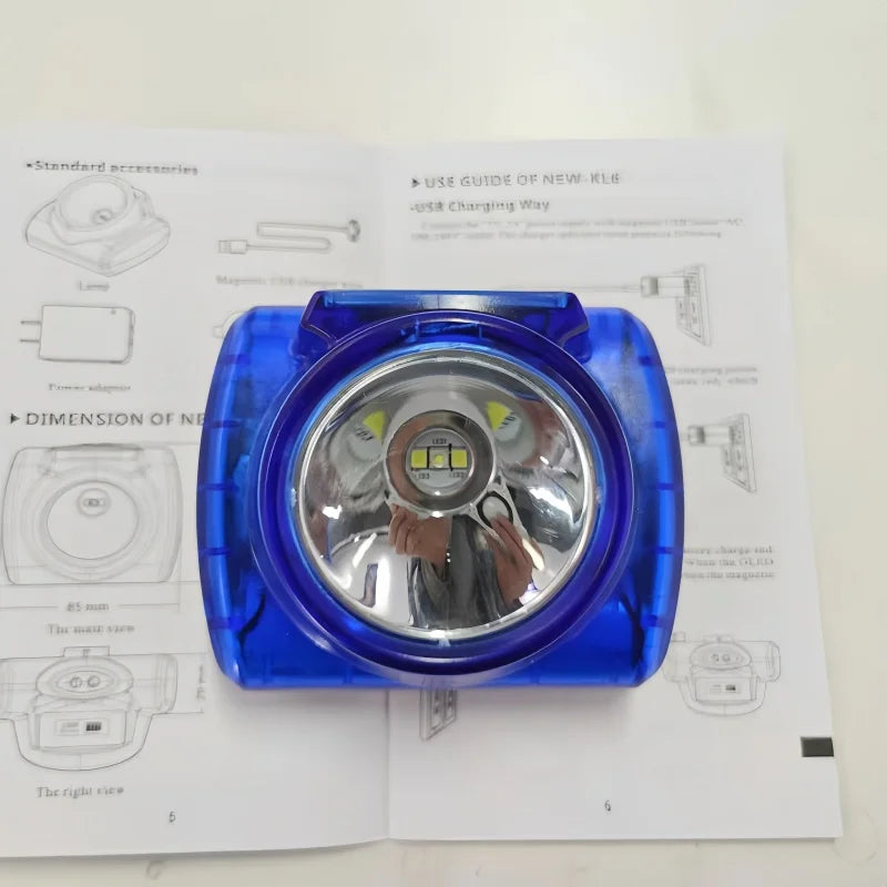 2 18650 7000mah Ip68 Mining Lamp Explosion-proof Headlight H