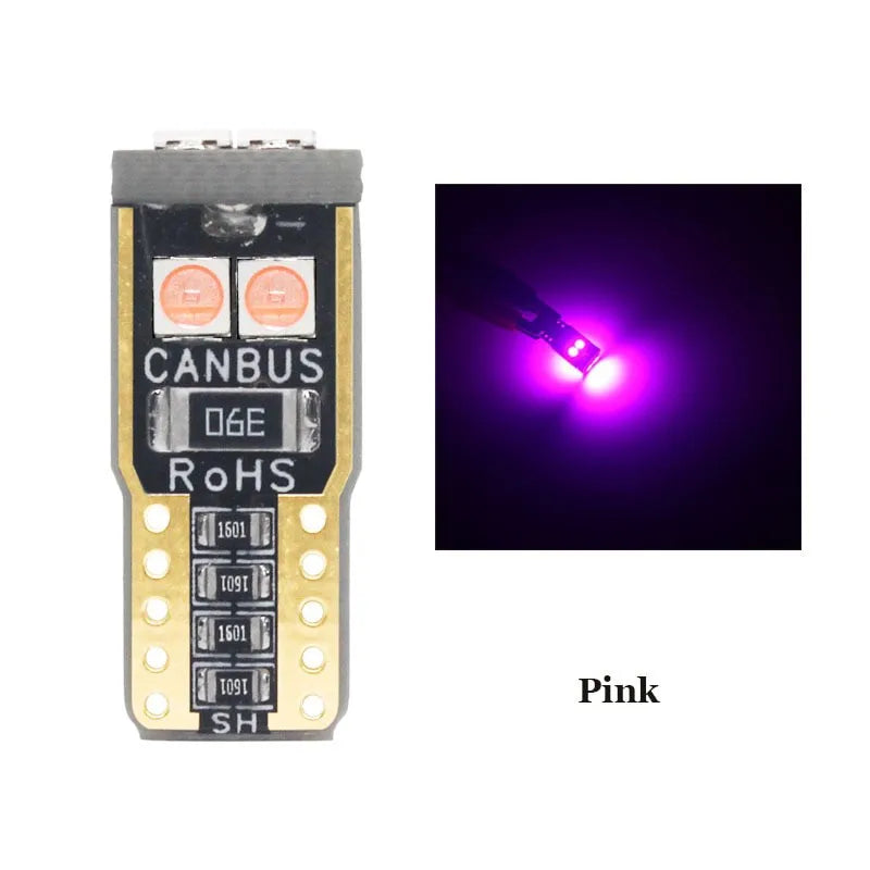 2/6/10Pcs T10 W5W 6SMD 3030 Super Bright LED Canbus No Error Car Interior Reading Dome Lights Auto Parking Lamp Wedg