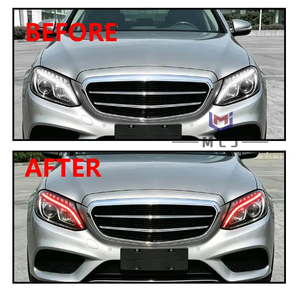DRL LED Chip Board Daytime Running Light Headlamp For Mercedes Benz C-Class W205 2015-2018 for Mercedes W205