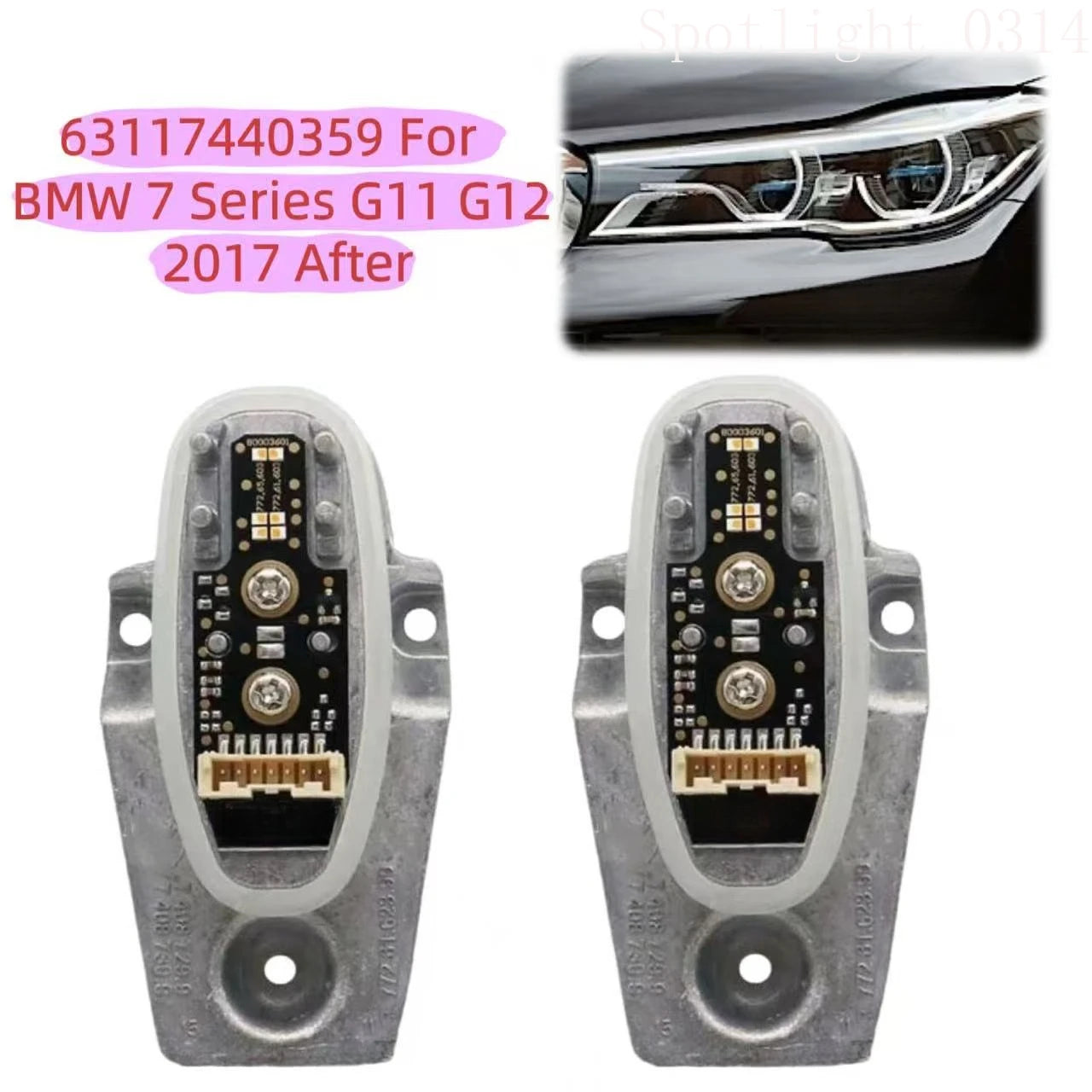 Headlight Unit Cornering Turning Light LED Light Source Module Car Accessories for BMW G12 G11