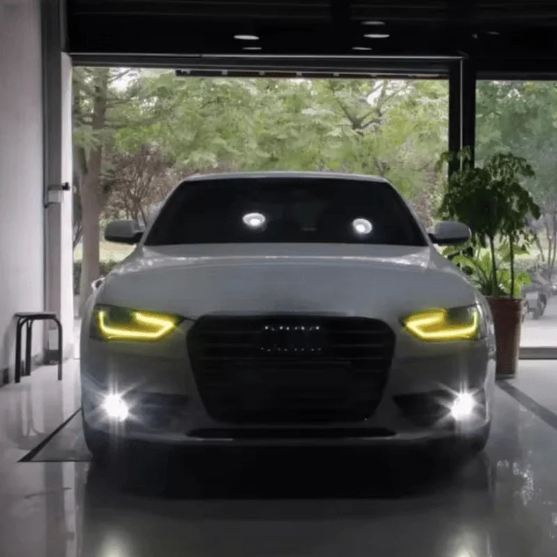 Angel Eye Yellow Led Running Lights Module DRL Chip Upgrade for Audi A4 2013 2014 2015 2016 for Audi B8