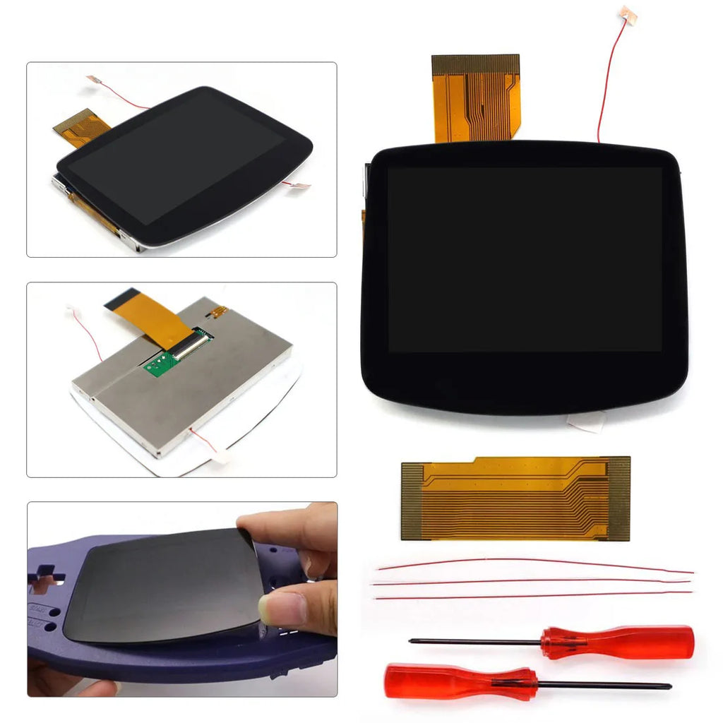 HISPEEDIDO Pre-Laminated V5 HD 720x480 Drop-in Screen For GB