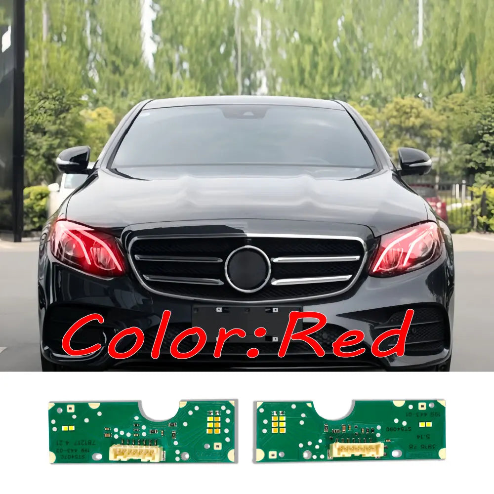DRL Yellow LED Panel Daytime Running Lights Red Multicolor Yellow Daytime Running Lights for W213
