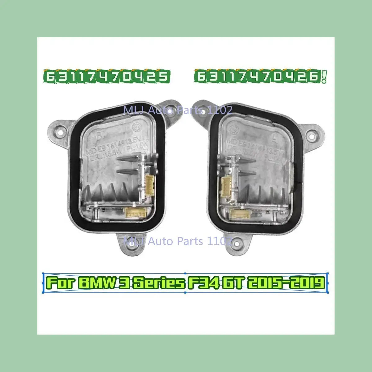 LED headlight 63117470425 63117470426 daytime running light module control unit for BMW F34