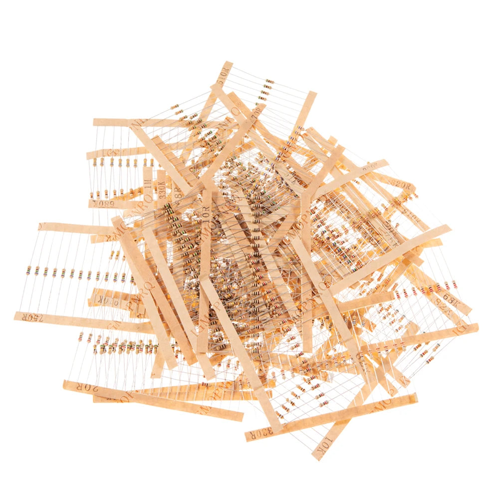860pcs/lot Carbon Film Resistor Kit 1/4W 5% resistors assort
