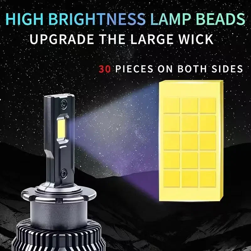 2PCS D1S D2S/R D3S D4S/R D5S D8S LED Headlight Bulbs 70W 800