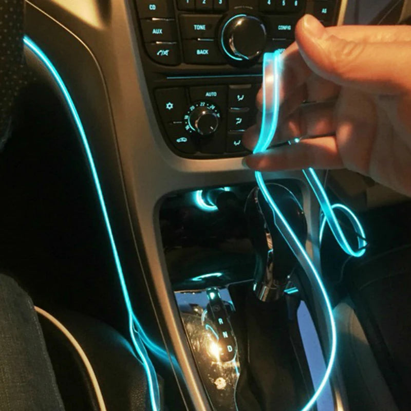 5m Car Interior Atmosphere Lighting LED Strip 5V DIY Flexibl