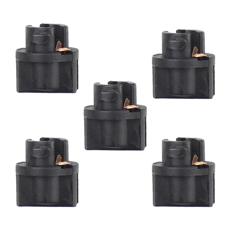 5PCS High Quality Signal Lamp T5 Led Twist Socket Instrument Panel Cluster Socket Lamp Holder Base T5 Socket Car Bulbs Base