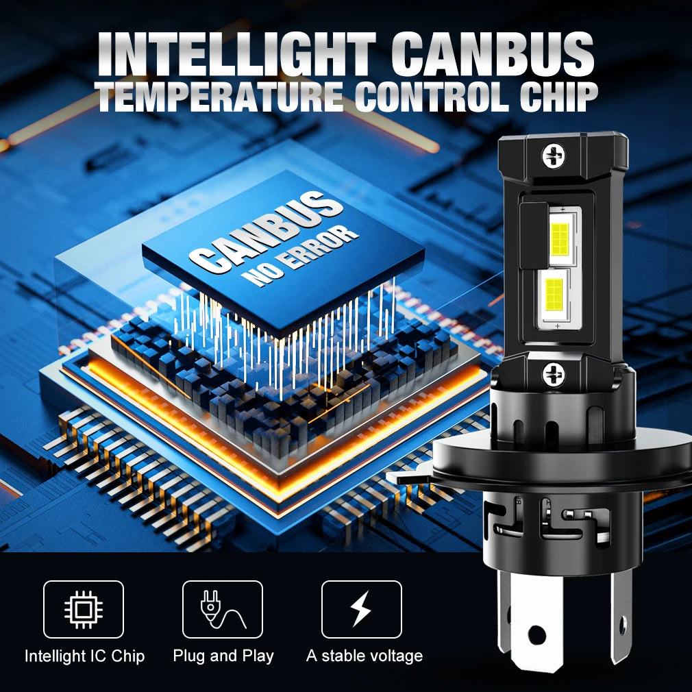 XSTORM H1 H4 H7 LED Headlight Bulb Canbus No Error 6000K 753