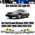 Bulbs For Ford Crown Victoria 1992-2007 2008 2009 2010 2011 Car LED Interior Dome Map Reading Light Kit for
