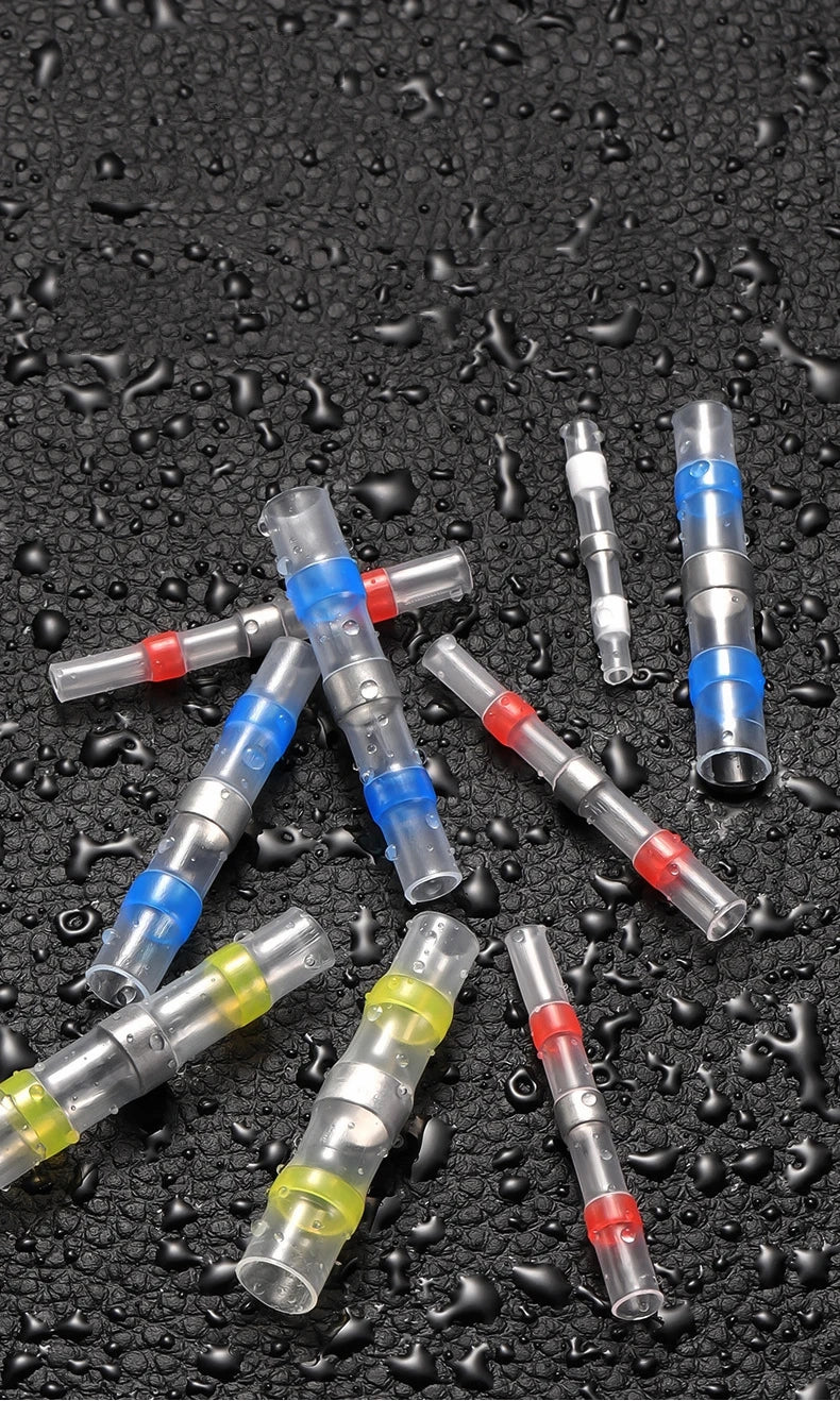 10/50/100 PCS Solder Seal Wire Butt Connectors Welding Ring 