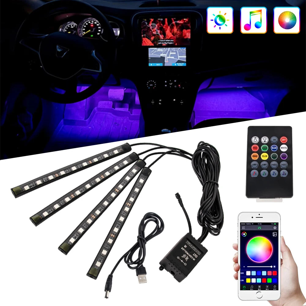 Automotive Ambient Light Foot Interior Modification LED Ambi