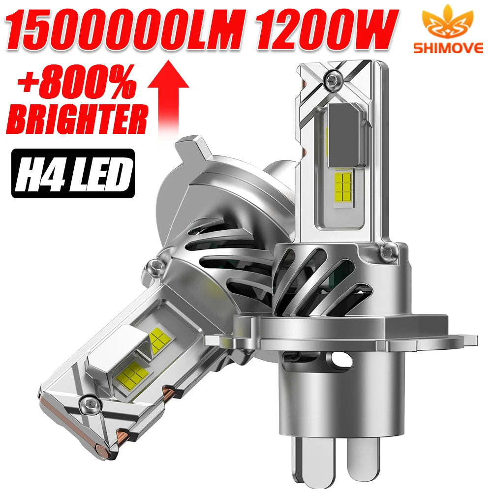 H4 LED 2026 New Headlight Super Bright Bulb Wireless 1500000