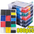 800pcs With Box Heat Shrink Tube Kit Thermoresistant Tubing 