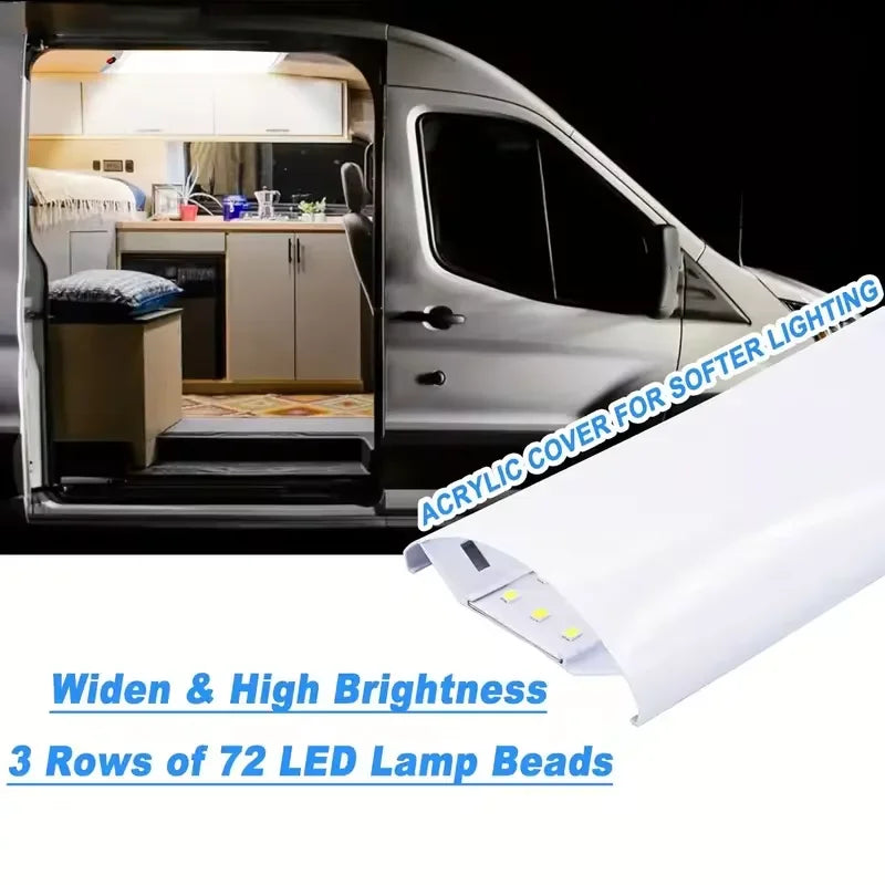 1pc/2pcs LED Vehicle Interior Light Bar- 12V-80V Car Reading