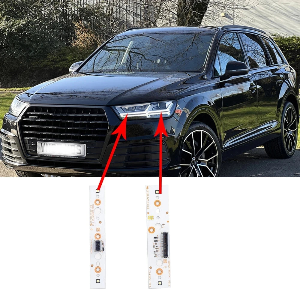 DRL LED Board For 2017 2018 2019 AUDI Q7 Light Daytime Running Right Module Turn Signal Lamps LED