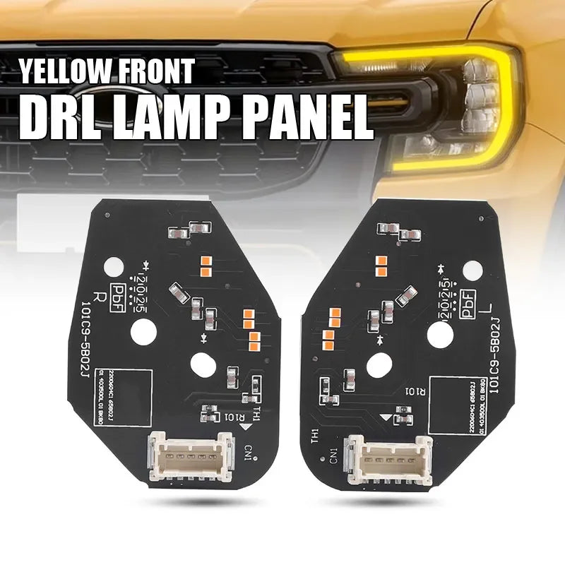 DRL LED Boards For Ford Ranger T9 LED Or Matrix 2023 2024 LED Headlight Daytime Running Light XL/XLT Replace