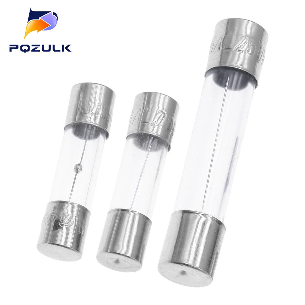 Slow Blow Glass Tube Fuse 5x20MM 6X30MM 0.5A 1A 2A 3A 4A 5A 