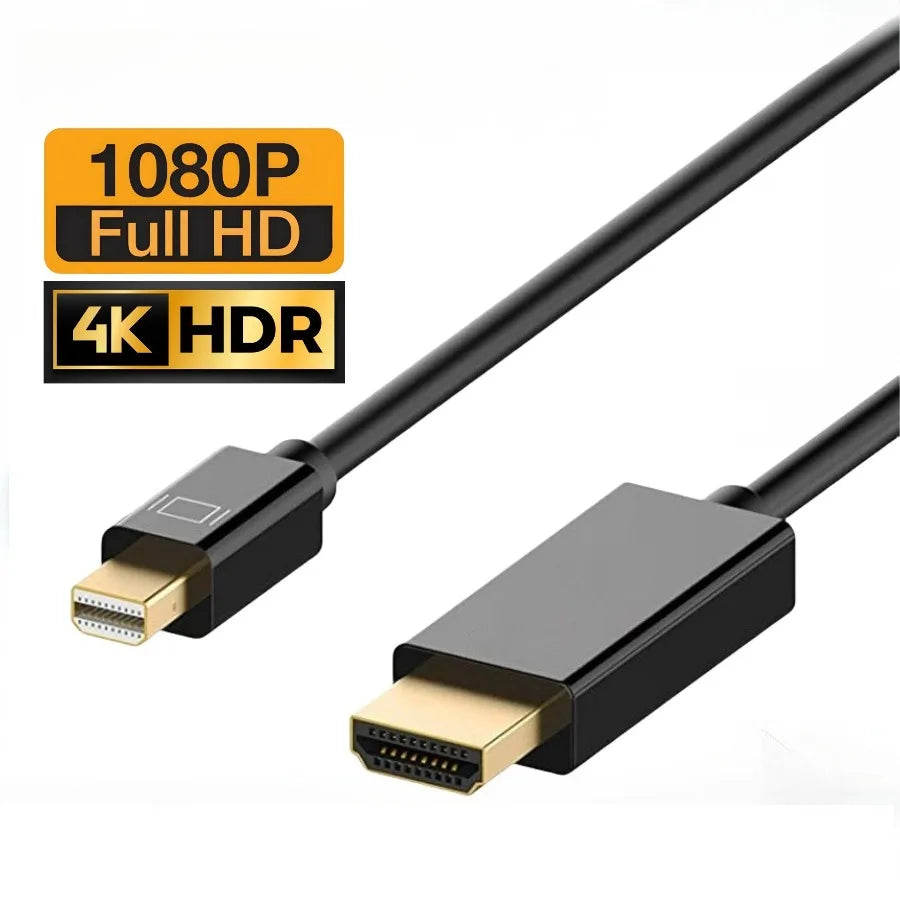 4K Mini DisplayPort To HDMI-compatible 1.8M DP to HDTV Cable