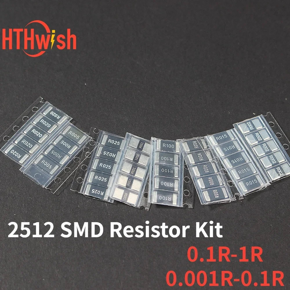 50Pcs/set Resistor Kit SMD Assorted Kit R001 R002 R005 R008 