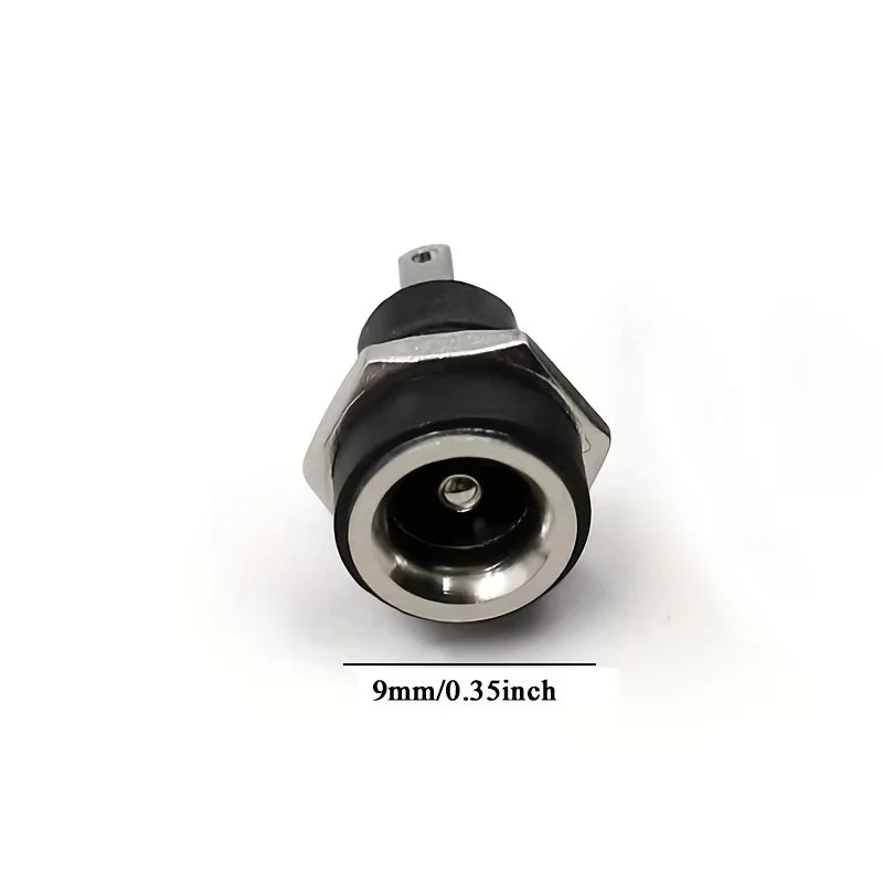 5 Pair DC 12V Male Female Socket Panel Mount Barrels Jack Pl