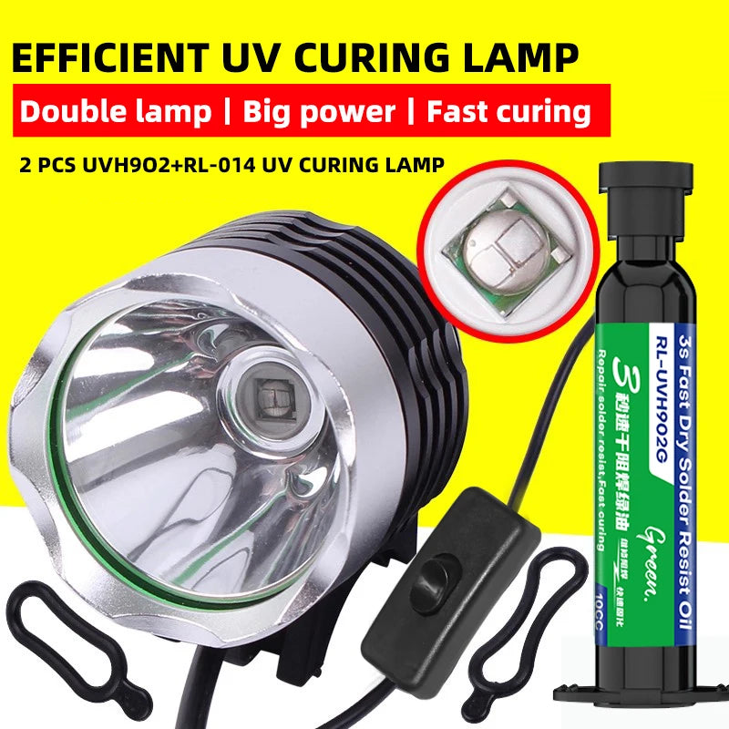 2PCS RELIFE RL-UVH902 10ML UV Solder Mask Ink 3S Quick-dry +