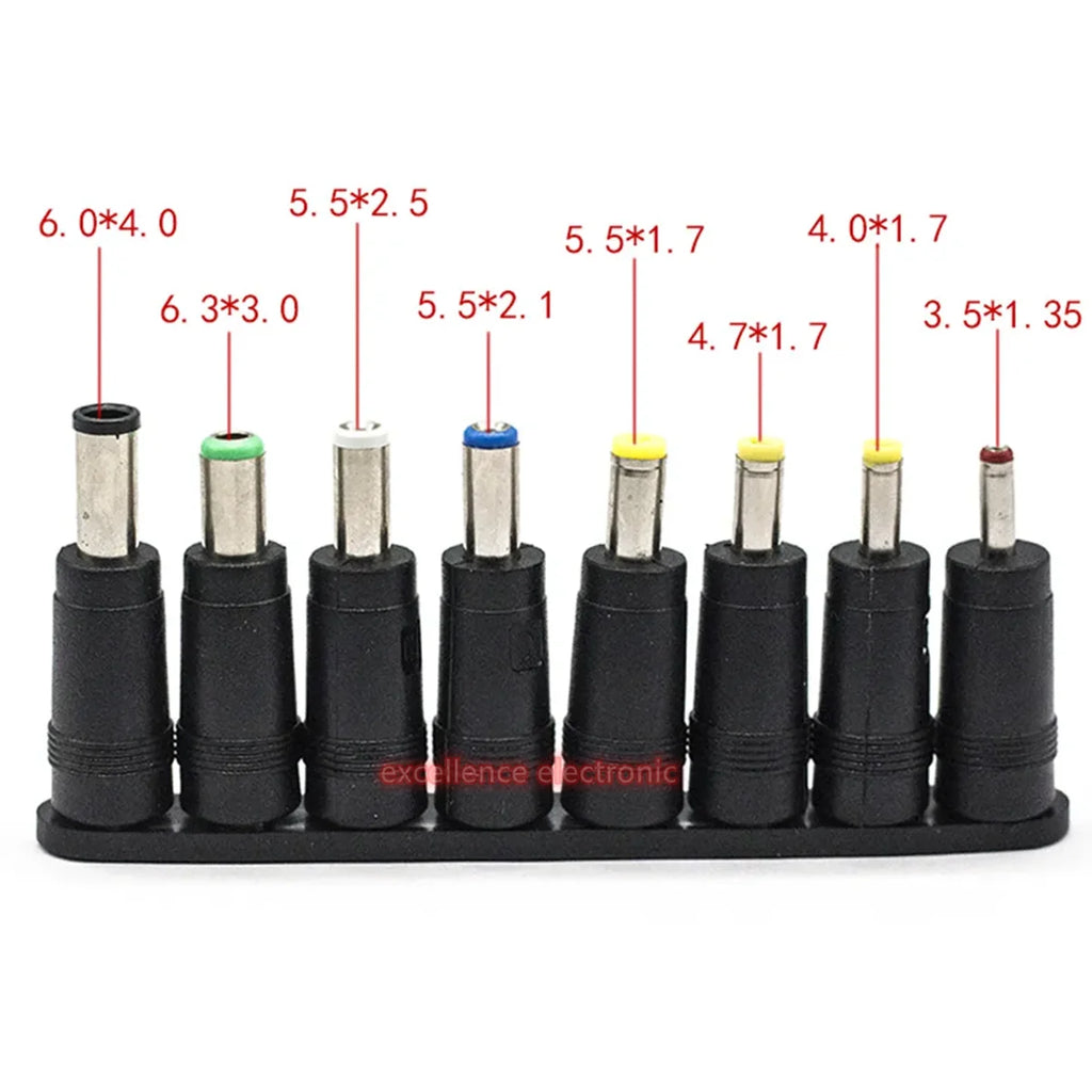8Pcs AC DC 5.5X 2.1 MM Female Jack Plug Adapter Connectors T