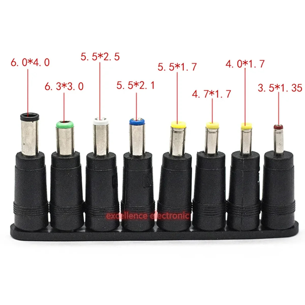 8Pcs AC DC 5.5X 2.1 MM Female Jack Plug Adapter Connectors T